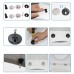 2 Sets Toilet Seat Hinge Fixings Top Fix Nuts Screws Fitting Rubber system test - B07C26J3P9